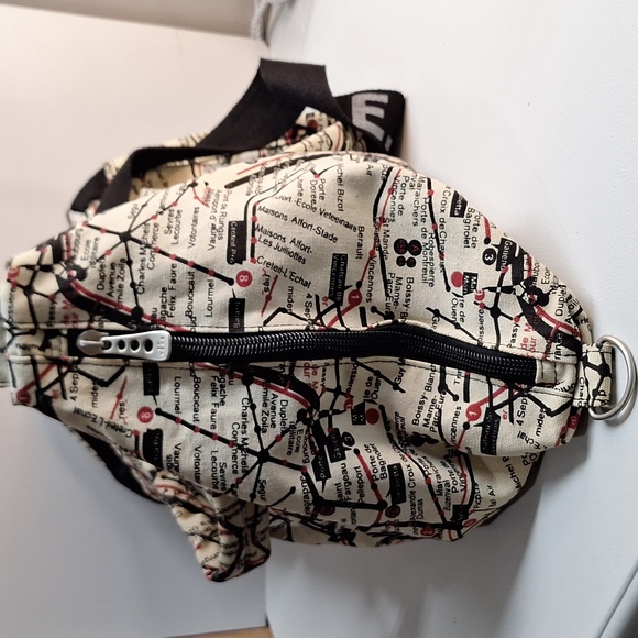 #ACW  E.M. KEKE sport canves bag collage of subway & train stations in France - Picture 5 of 16